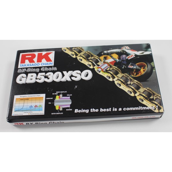 RK Rk gb530xso/z1 x 118 chain gold [rx]*